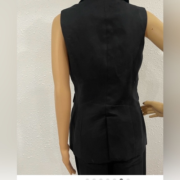Reformation Black Sleeveless Blazer Top - Picture 4 of 4